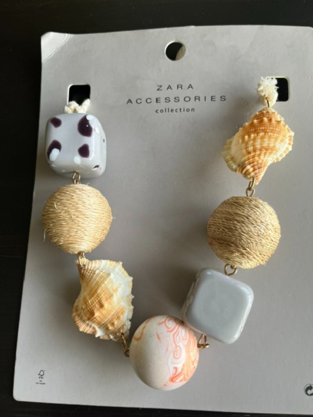 Zara collection seascape statement necklace.
